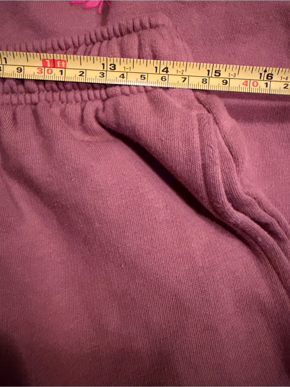 Victoria’s Secret PINK Oversized Hoodie Jogger Set Brown Red Logo XL/L - Picture 10 of 16